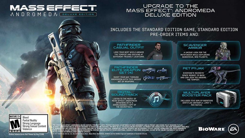 Mass effect andromeda deluxe edition что входит